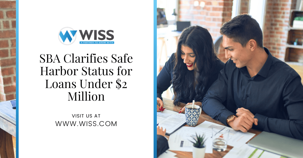 SBA Clarifies Safe Harbor Status for Loans Under $2 Million